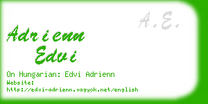 adrienn edvi business card